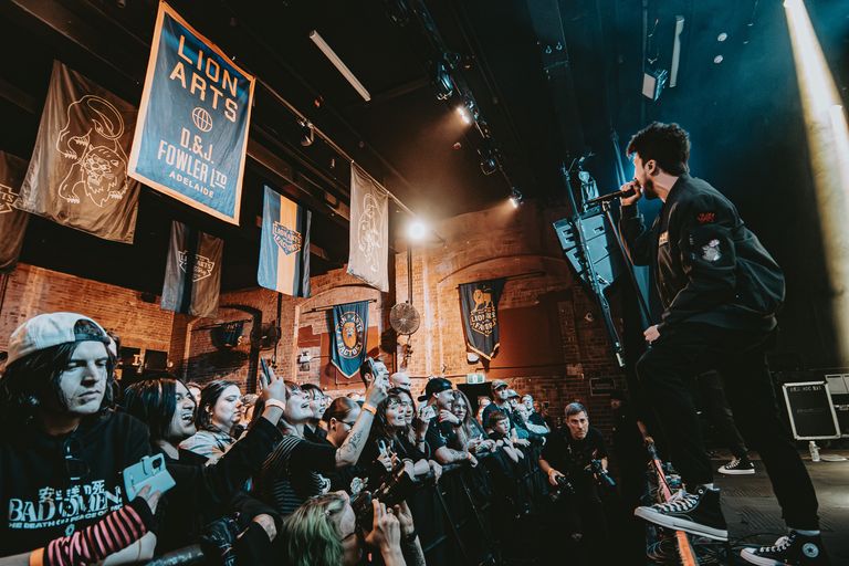 Holding Absence performing live in Adelaide at Lion Arts Factory